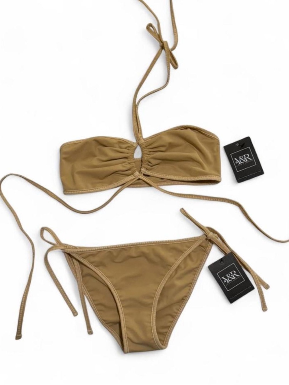 Young & Reckless Beige Bikini Top